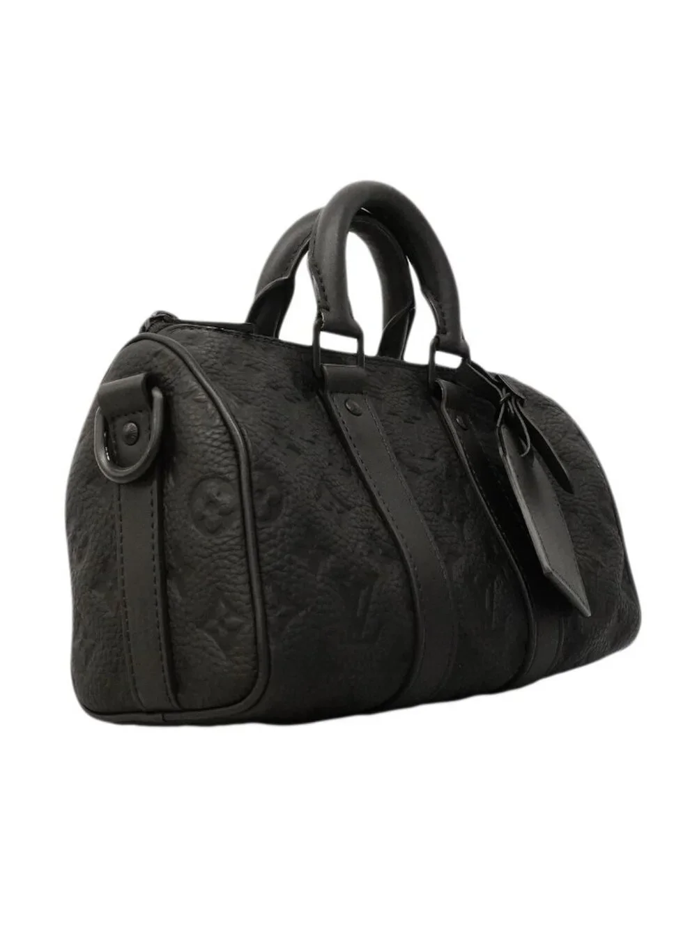 Louis Vuitton Handbag Monogram Taurillon Keepall Bandouliere 25 Black 2-Way